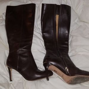 Brown COACH LEATHER BOOTS